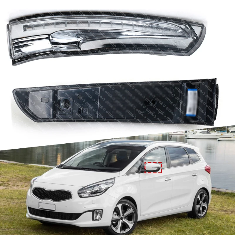 Car LED Rearview Mirror Turn light Signal Lamp Flashing Light For KIA Rondo RP CARENS 2014 2015 2016 87613-A4000 87614-A4000