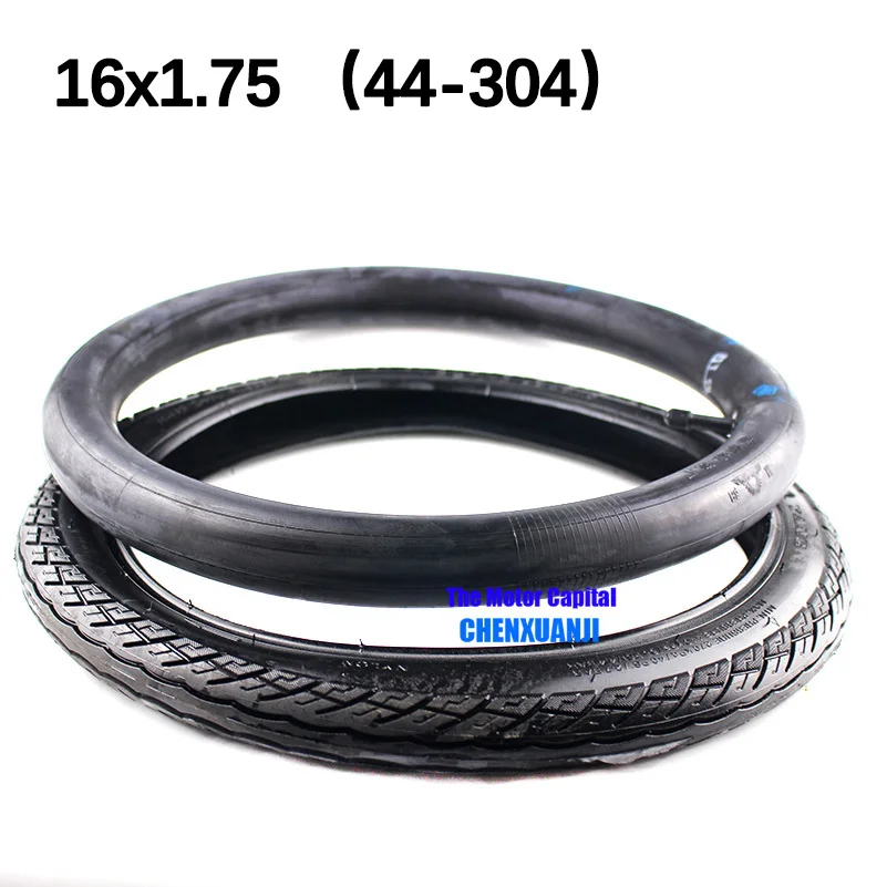 high quality  Size 16x1.75 44-304 Bicycle inner and outer tire 16*1.75  Bike Tires explosion-proof Rubber