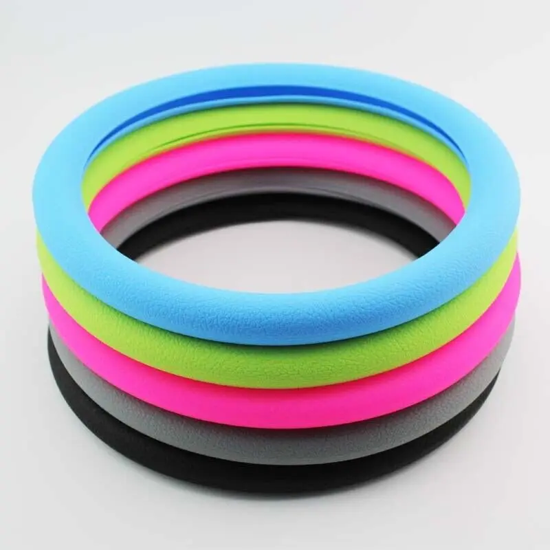 Universal Car Silicone Steering Wheel Cover Anti Slip Soft Grip Cover For 32-40cm / 12.59 -15.75\