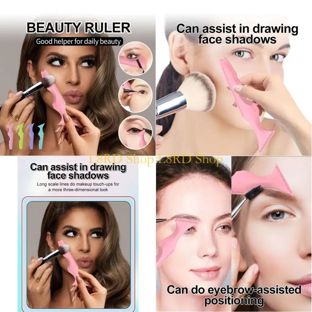 Stencil in silicone L8rd Rossetto Marscara indossando Aiuti Wing Tips Face Cream Mask Eye Makeup Strumento