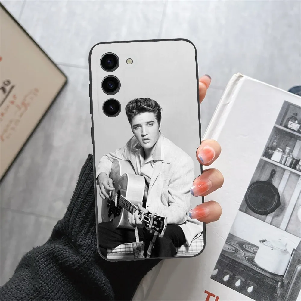 E-Elvis P-Presley Singer    Phone Case For Samsung Galaxy A13,21s,22,31,32,52,53,71,80,91 Black Soft Cover