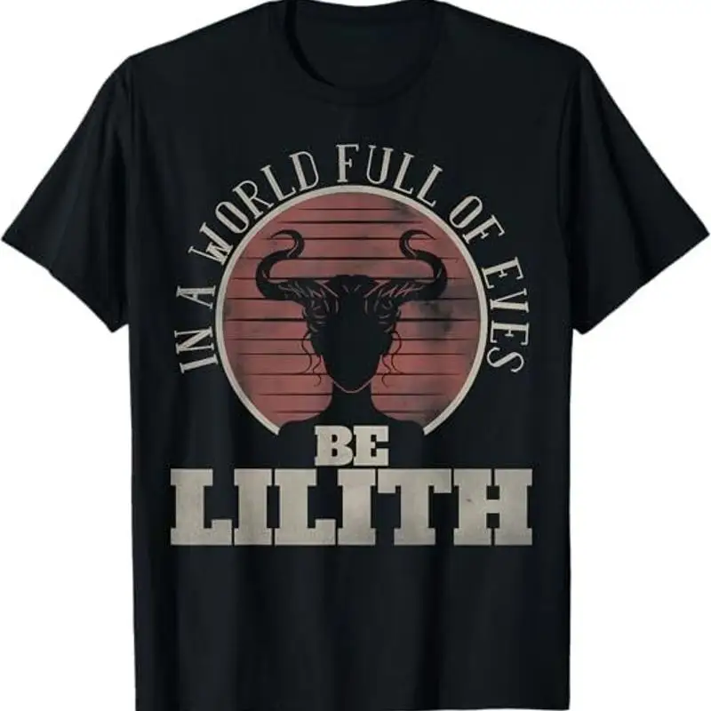 

НВТ! В мире, полном ев, будь лилит, готическая женская футболка в стиле ретро с богиней, S-3XL