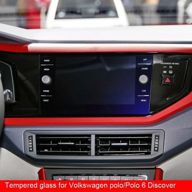 Tempered glass screen protector  for Volkswagen vw polo/VW Polo 6 Discover Media 8Inch 2018 2019 car GPS navigation anti-scratch