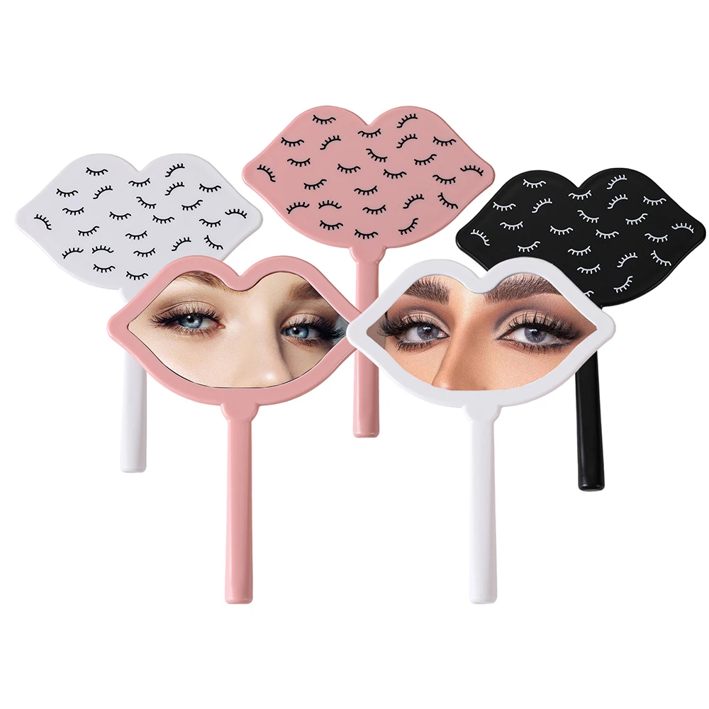 1pc specchio per trucco portatile specchio per estensione ciglia portatile per donne e ragazze viso piccoli specchi strumento da tavolo di bellezza