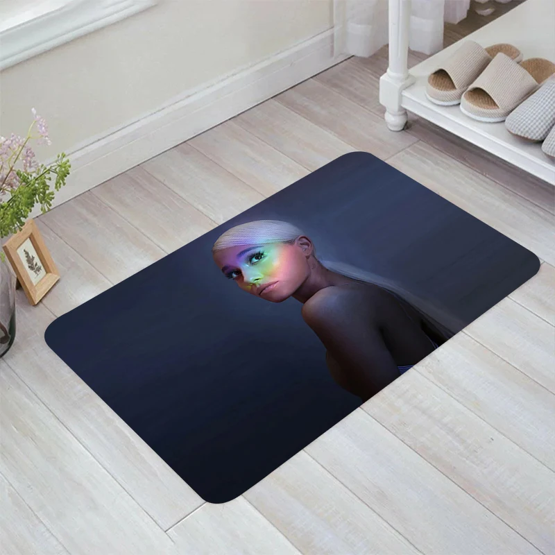 Hot Singer Ariana Grande Floor Mat Living Room Kitchen Rug Balcony Rugs Doormat Entrance Door Carpets Home Foot Carpet Mats Bath