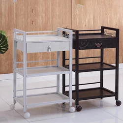 Carrito nórdico para tatuajes, mueble multifuncional de aluminio para salón de Belleza