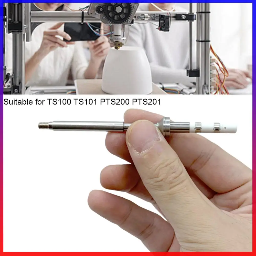 

Heat Insert Nut Iron Tip M2-M8 Brass Hot Melt Insert Nut Insertion TS100 Soldering Iron Tip for TS100 TS101 PTS200 PTS201