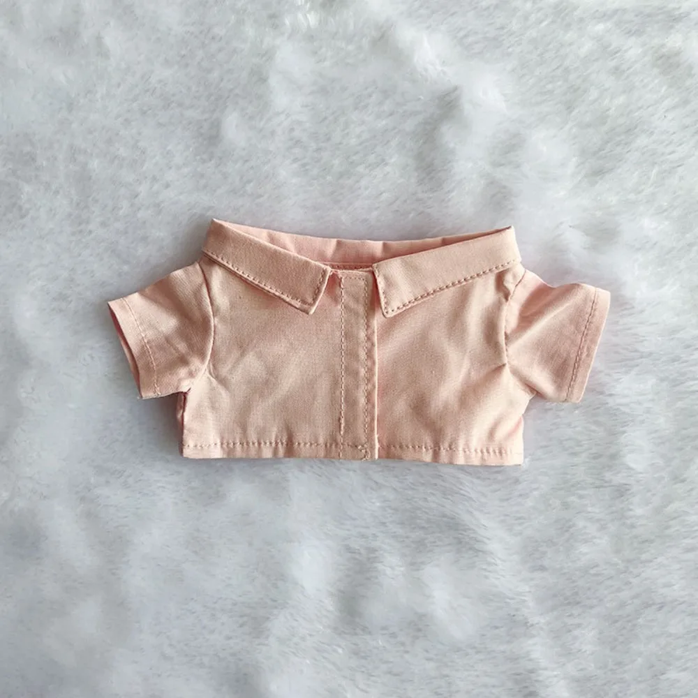 Clothes Clothes for 10/15/20cm Idol Solid Shirt Lapel Shirt 's Lapel Shirt Clothing Accessories Casual Cute Mini Shirt Idol