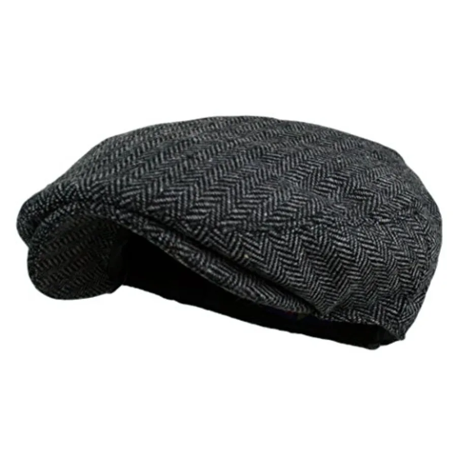 

Wonderful Fashion Men's Classic Herringbone Tweed Wool Blend Newsboy Ivy Hat Large/X-Large