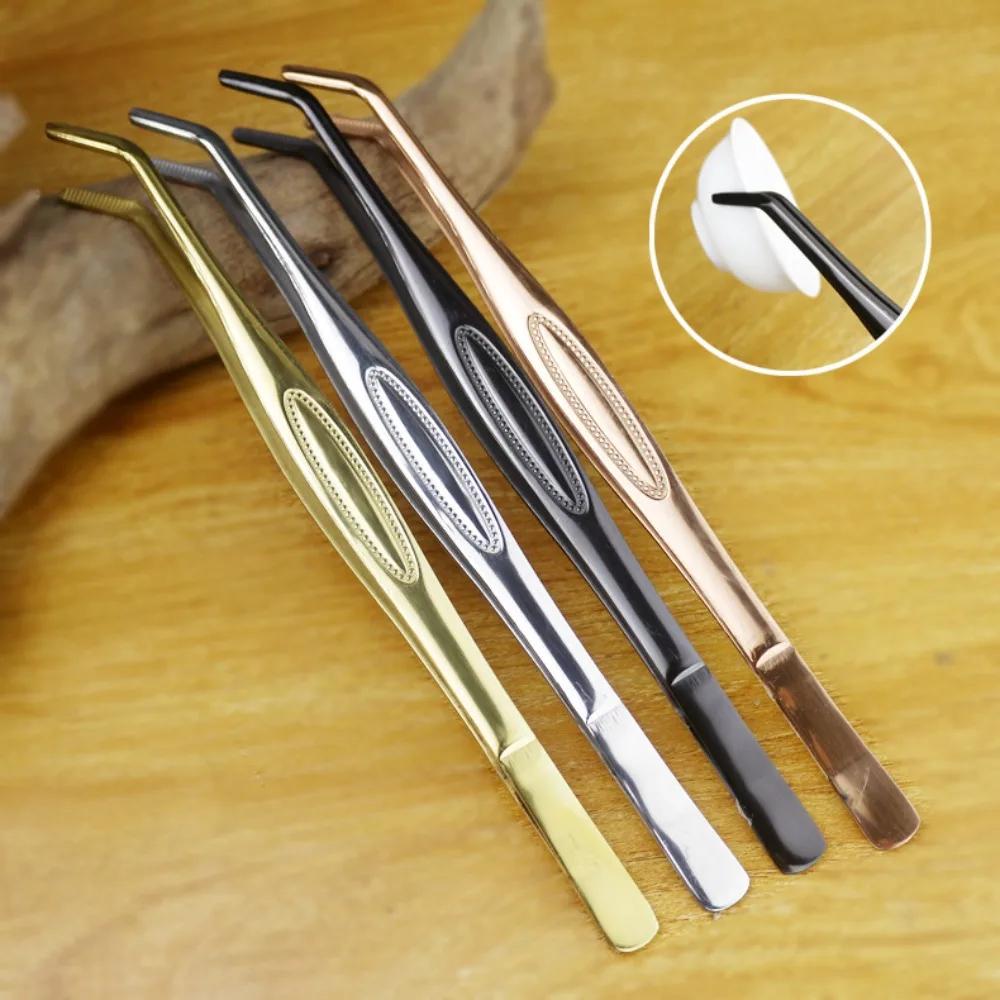 22cm Kitchen Bar Tweezer Cocktail Garnish Tongs Tea Tweezers with Serrated TipsMedical Alcohol disinfectant cotton ballsTweezers