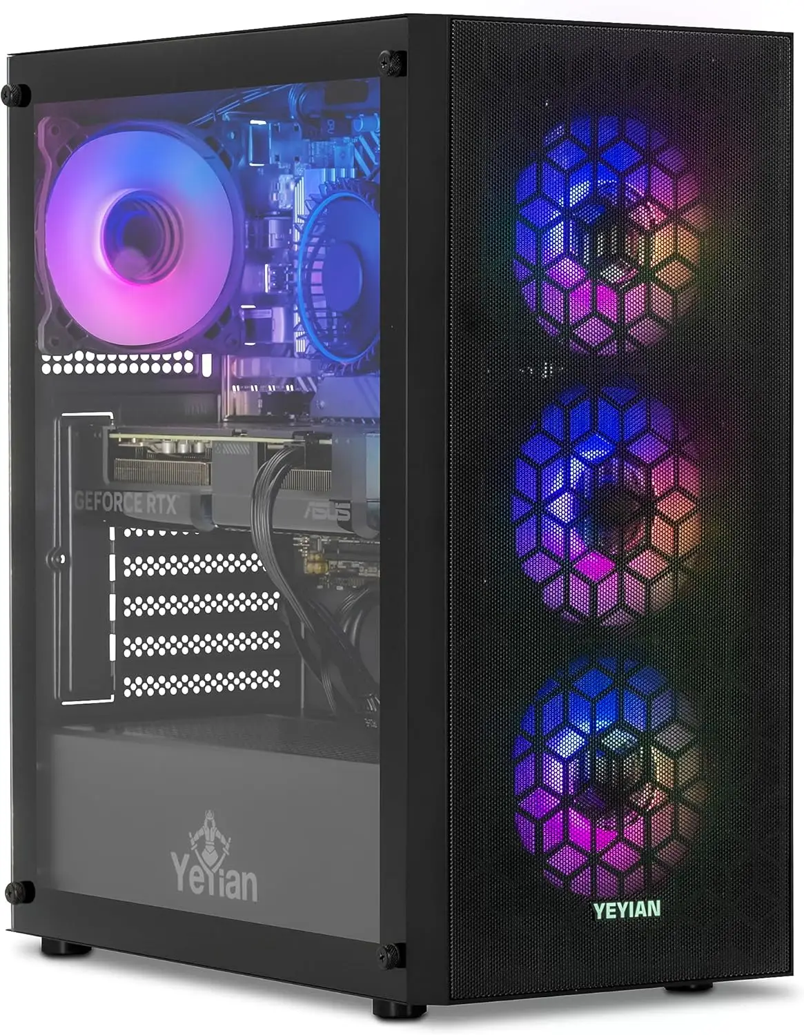

GeForce RTX 4060 Gaming Computer Desktop, 1TB NVMe SSD, 16GB DDR5 RAM, 650W Gold PSU, B760, Prebuilt Win 11 Home PC, VR Ready