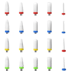 Ceramic Nail Drill Bits Electric Drill Machine Nail Cutter Milling Bits Nails Accessories Tools For Manicure Pedicure Tools