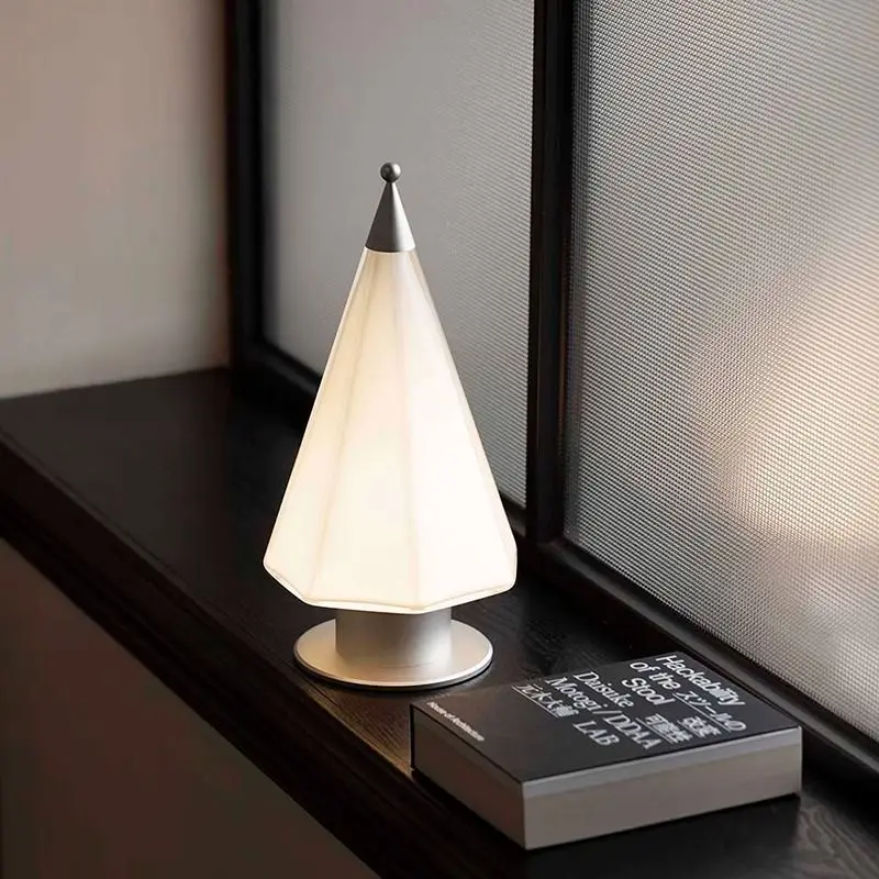 Cedar Design Dimming Glass Bedlight, Bedroom Nightlight Handheld Atmosphere Light Fixture