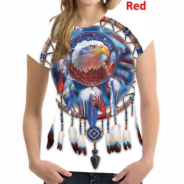 Native Wolf 3D Gedruckt T-shirt Casual Sport Kurzarm T Hemd Pullover shirt Hip Hop Beliebte Streetwear Frauen Kleidung