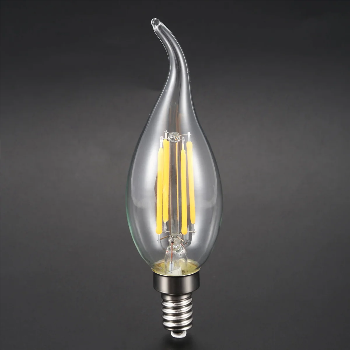 

ETRT 8X с регулируемой яркостью E12 4 Вт COB Свеча накаливания Светодиодная лампа 12,5 х 3,5 см