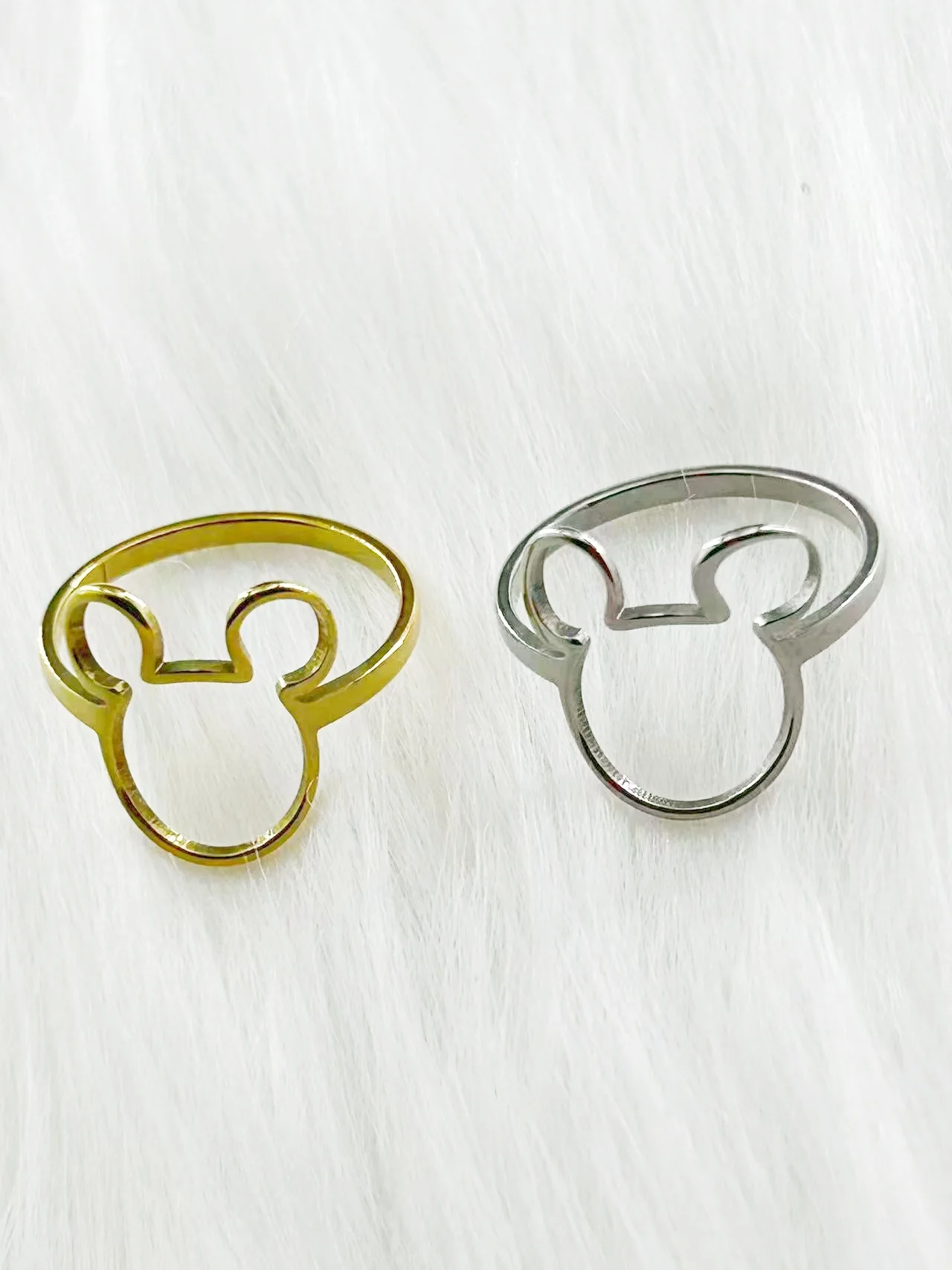 Creative Gothic Mini Mouse Animal Rings Funny Halloween Animal Open Finger Ring Punk Finger Rings Boys Easter Accessories Gift