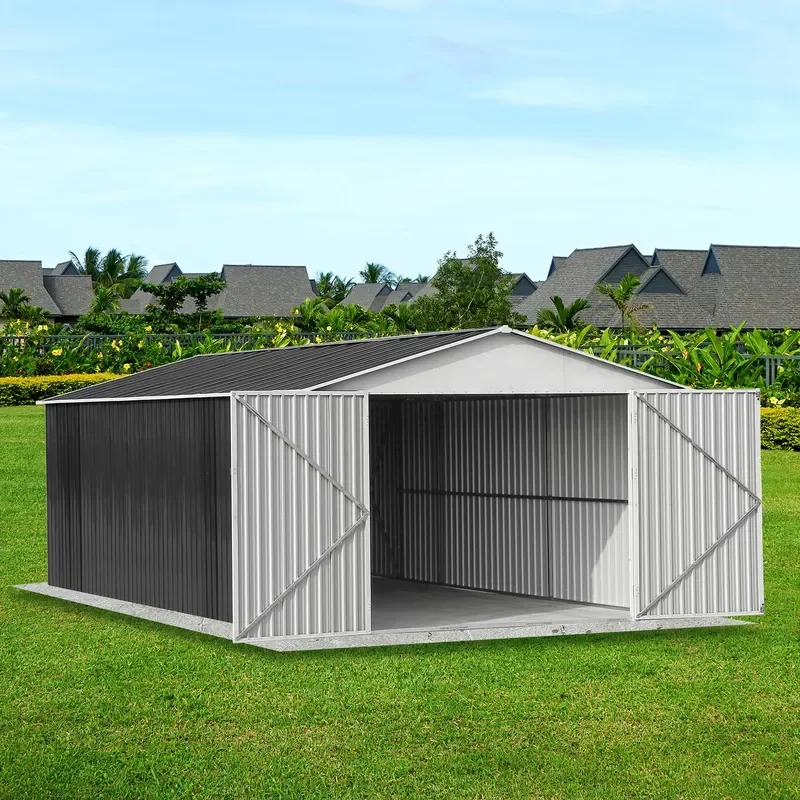 Iron Outdoor Carport All-inclusive Garage Sunscreen Rain Protection Mobile Tool Room Storage Shed