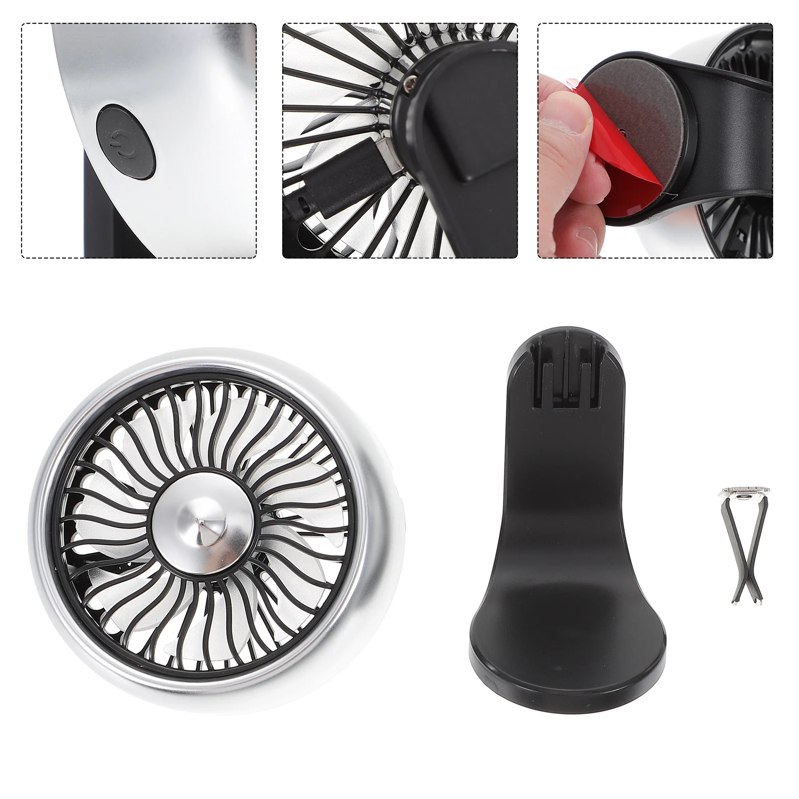 

With Silent Electric For Home Office Use Air Air Conditioner Car Silent Fan For Vehicle Fan Car Conditioner