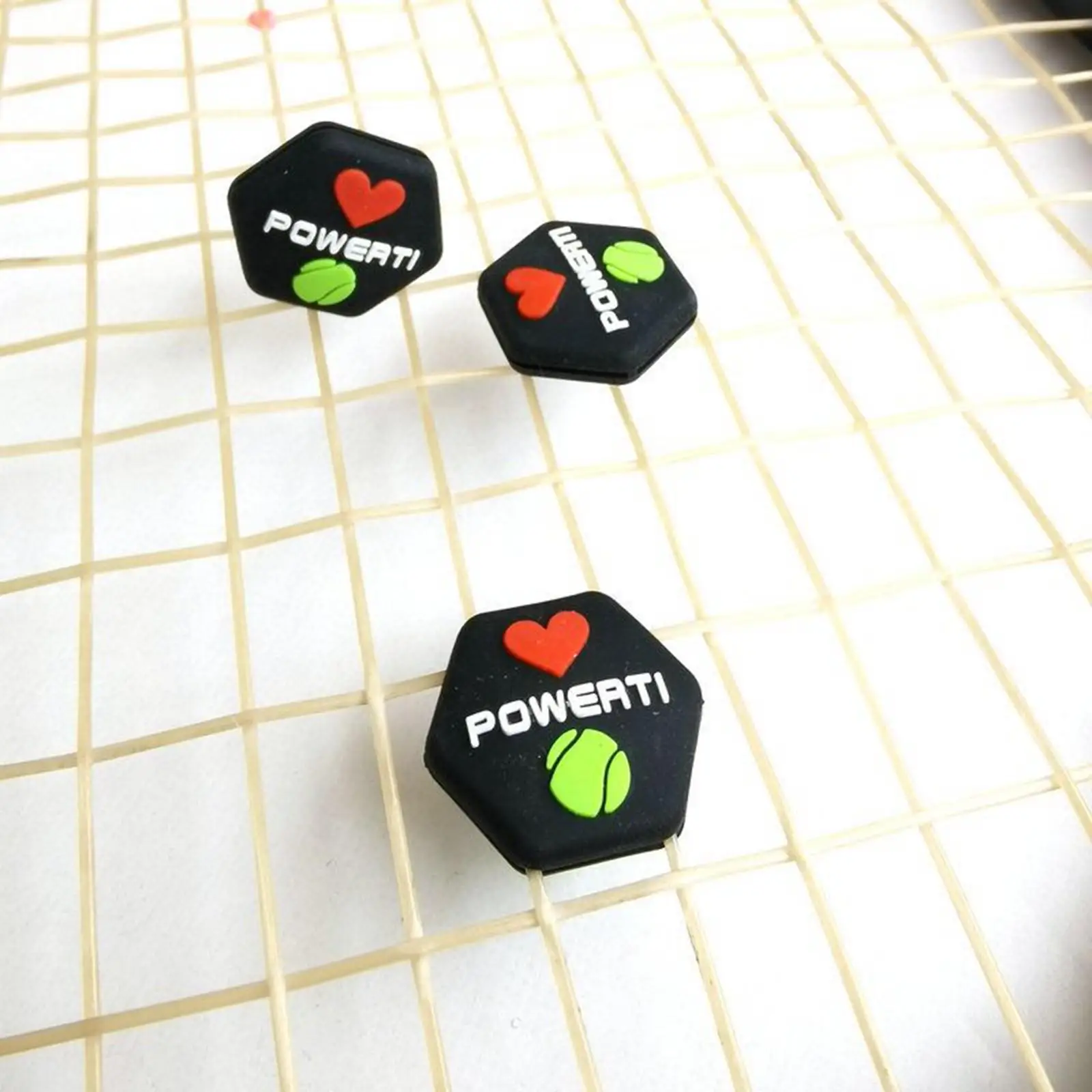 

3Pcs Tennis Racquet Vibration Stoppers Easy Installation Shock Absorbers