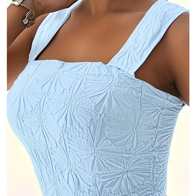 Chaleco de talla grande 1XL-5XL nuevo de verano para mujer, chaleco a la moda de Color sólido, Top, chaleco cómodo informal para mujer