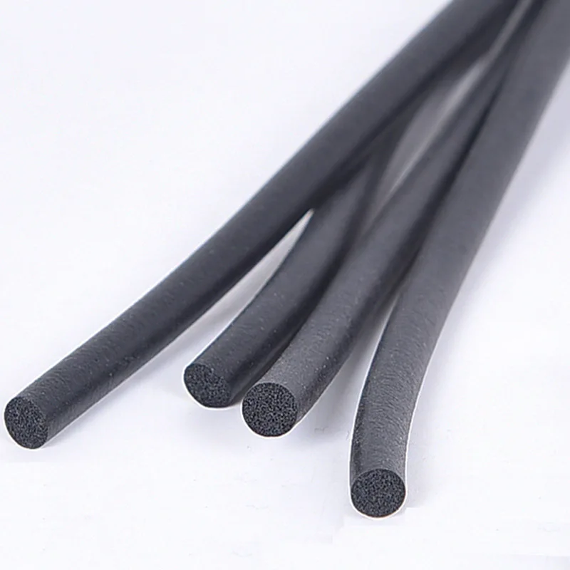 O Type Sealing Strip Round Sealing Cylindrical Sponge Strip Sound Proofing Dustproof solid Foamed Rubber Gaskets EPDM Seal Strip