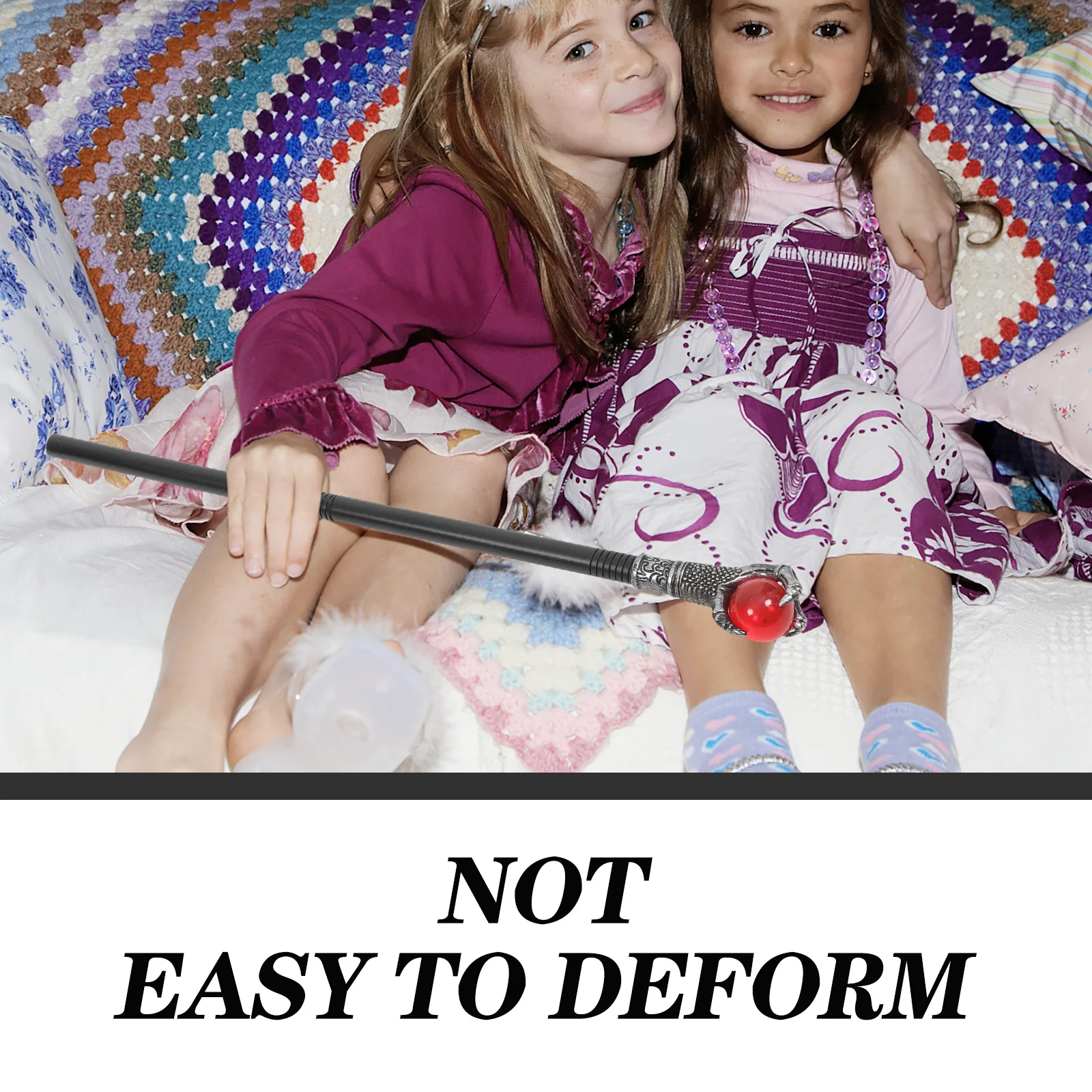 Kostium z różdżką, rekwizyt na ceremonię, dekoracja na koronację, występ na scenie, odgrywanie ról, Halloween, cosplay, laska do chodzenia