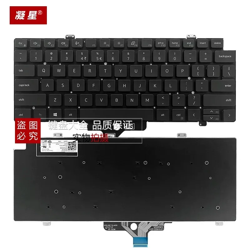 Replacement Keyboard for Dell Latitude 3440 E3440 3450 3430 5440 5450 Laptop US English Layout