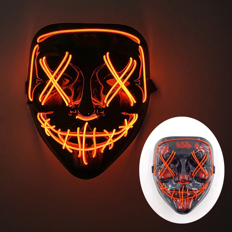 LED Light Halloween The Purge  - огляд і ціна Led Purge Mask Halloween