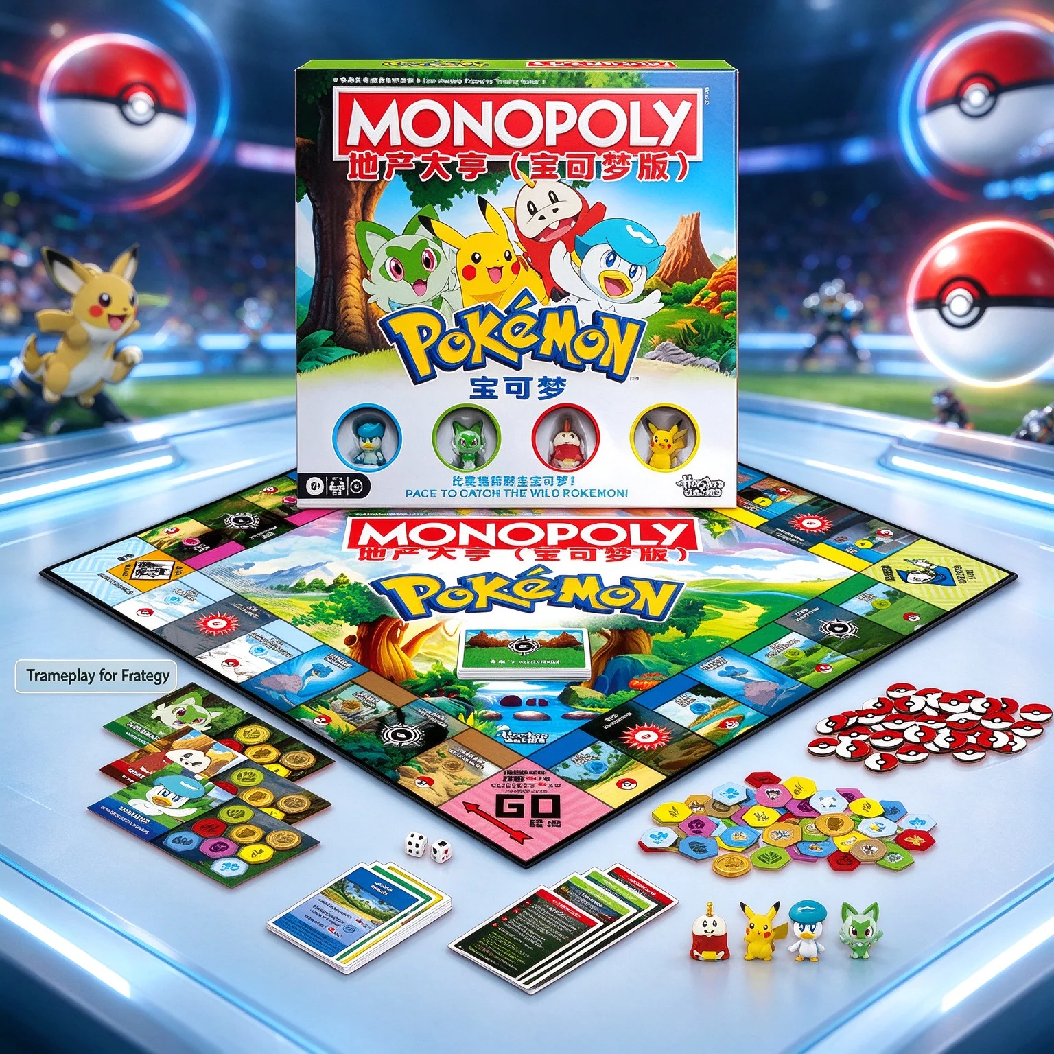 Hasbro Game Monopoly - Hasbro, jeu de société Pokémon Monopoly,