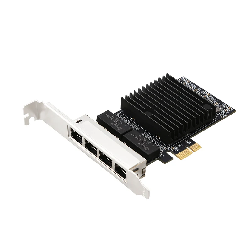 4-Port Gigabit PCIe Network Card 1000M Dual Ports PCI Express Ethernet Adapter with 82571EB LAN NIC Card for Windows
