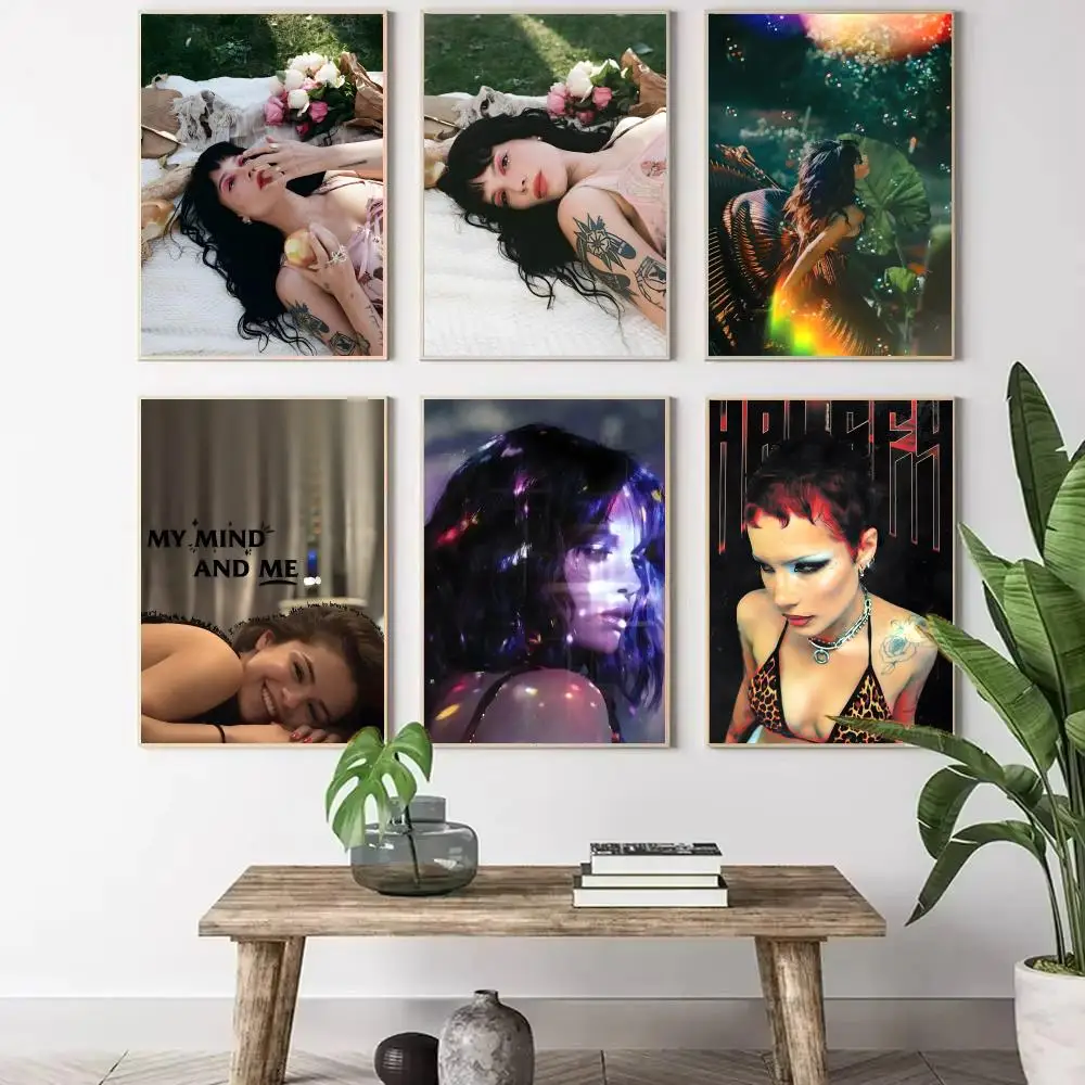 Singer H-Halsey Painting Calligraphy Canvas Poster Wall Art Aesthetic Home Decoration for Living Room