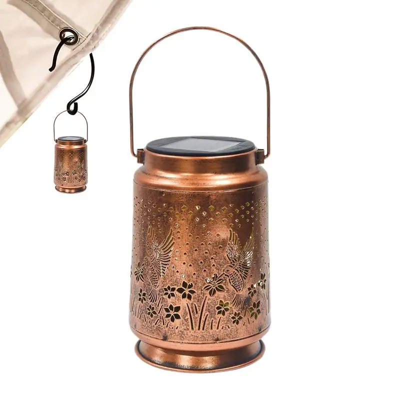 

Hummingbird Solar Lantern Metal Solar Powered Hummingbird Light High-Efficiency Landscape Lamp Decoration For Patio Farm Pathway