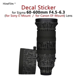 Sigma 60 600 FE Mount Lens Skins Protector Coat 60-600mm F4.5-6.3 for Sony mount Lens Stickers Anti-Scratch Wrap Cover Film