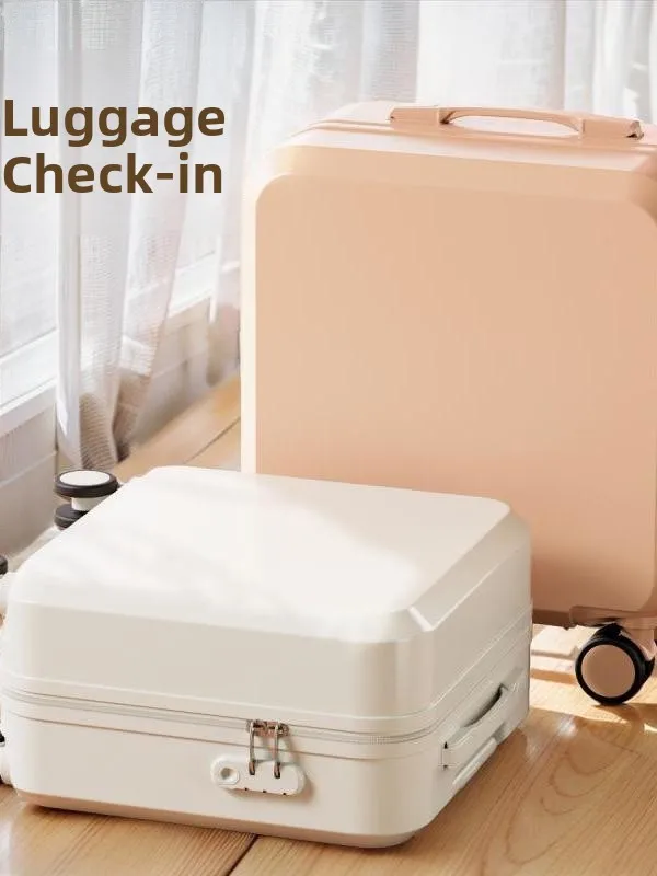 ultra-light-carry-on-suitcase-20-inch-women's-handheld-travel-bag-with-four-way-wheels-lockable-for-air-travel