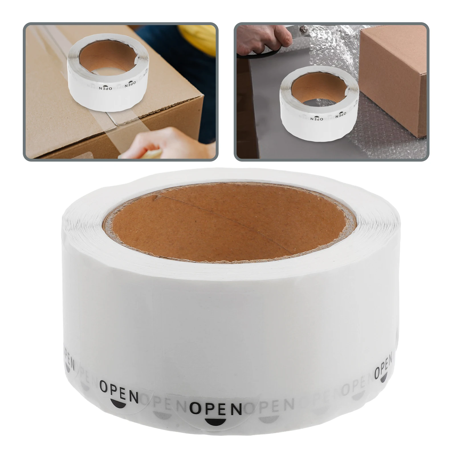 

1 Roll Clear Label Covers Easy Peel Residue Free Transportation Guidance Packaging Sticker Protector For