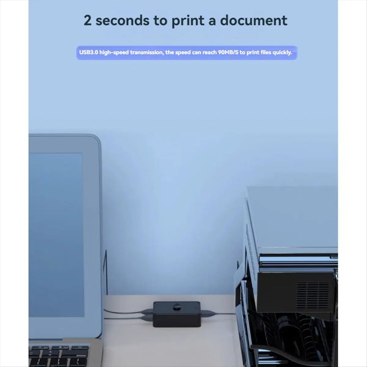

Stable- 2 Port USB Switcher Printer Sharing Bi-Directional Switches 2 in and 1 Out or 1 in and 2 Out USB Sharing Switcher USB3.0