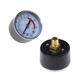 Hot Selling Air Compressor Pneumatic Hydraulic Fluid Pressure Gauge 0-12Bar / 0-180PSI