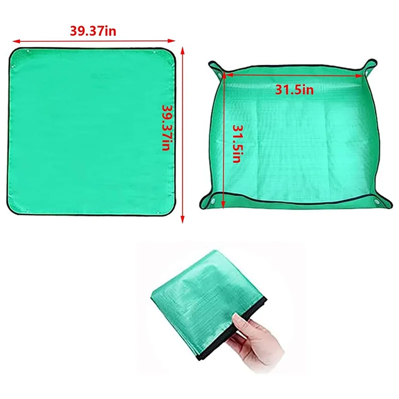 39.4Inx39.4In حجم كبير مناسب لزراعة النباتات الداخلية والخارجية حصيرة بوتينغ مقاومة للماء سهلة التركيب وسهلة الاستخدام #6