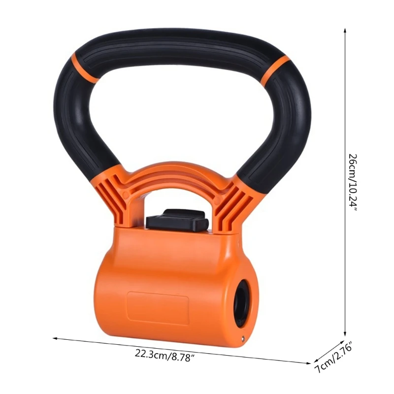 Manubri regolabili 652D Kettlebell Impugnatura Maniglia portatile per allenamento fitness Converte i tuoi manubri in Kettlebell