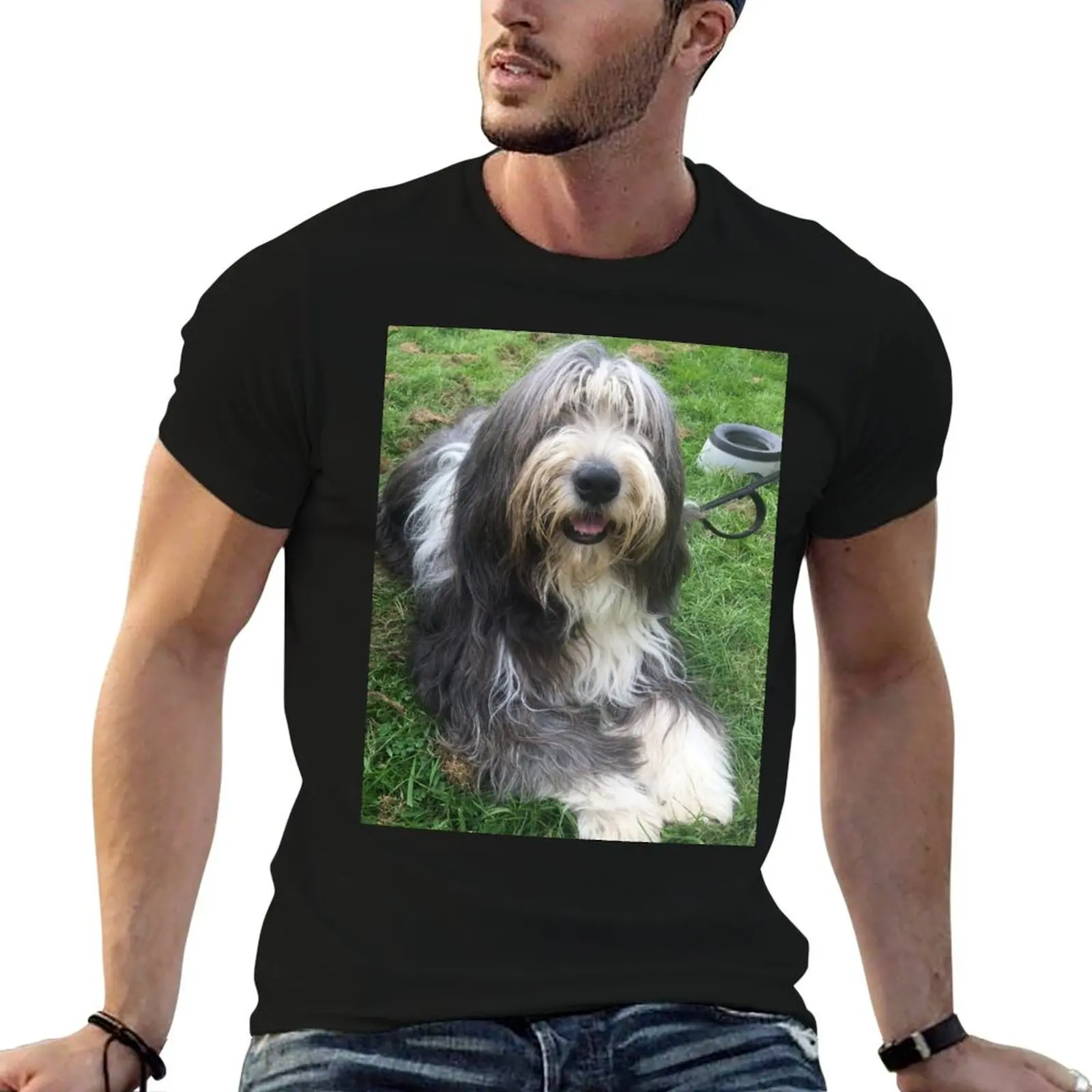 

Bearded Collie - Happy Chappy Beardie T-Shirt funny t shirts cotton anime tshirt T-Shirt