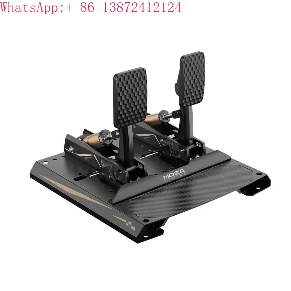 

forMOZA Racing CRP2 Load Cell Pedals Minimalist Design CNC Aerospace-grade Aluminum Construction Carbon Fiber Heel Plate 2