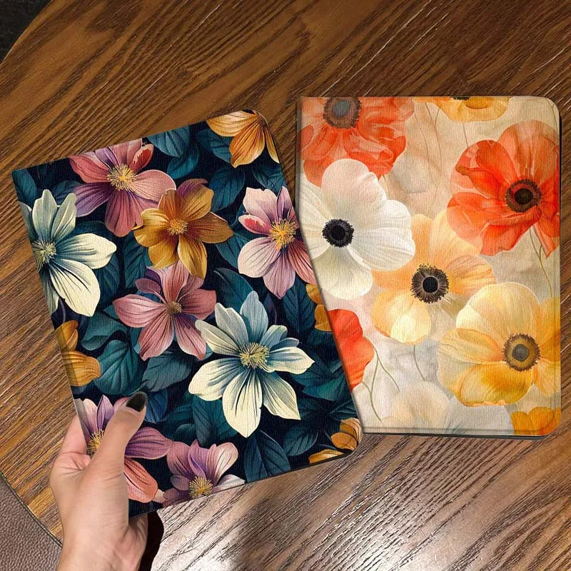 

Colorful Floral Pattern Design Tablet Case For Apple iPad Air Pro mini 1 2 3 4 5 6 7 8 9 11 M2 M3 M5 M4 5th 6th 7th 10th 11th