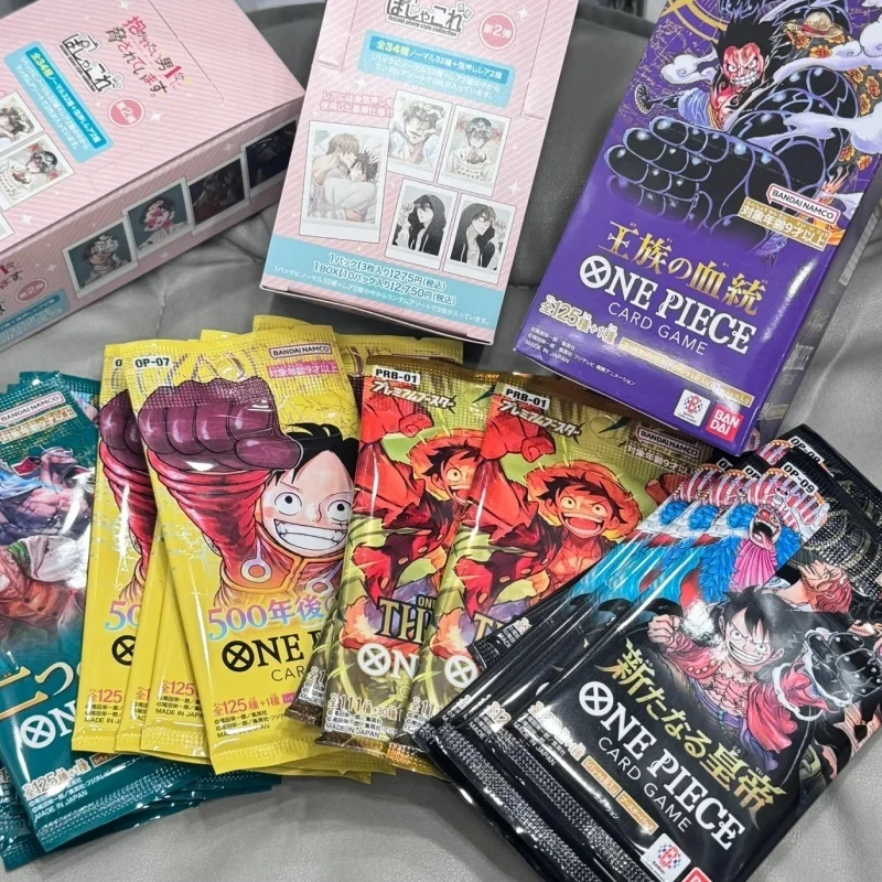 Juego completo de cartas de una pieza, Op01-Op12 Eb01-02 Prb-01, versión japonesa, Anime japonés, caja de refuerzo Tcg, tarjeta de colección de cumpleaños