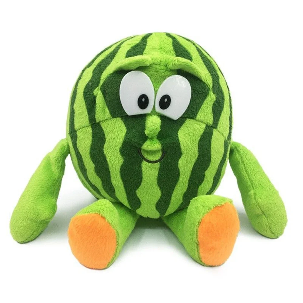 Cute Fruit Plush Toy Vegetables Enlighten Fun Soft Watermelon Apple Banana Doll Send Children Birthday Creative Gift