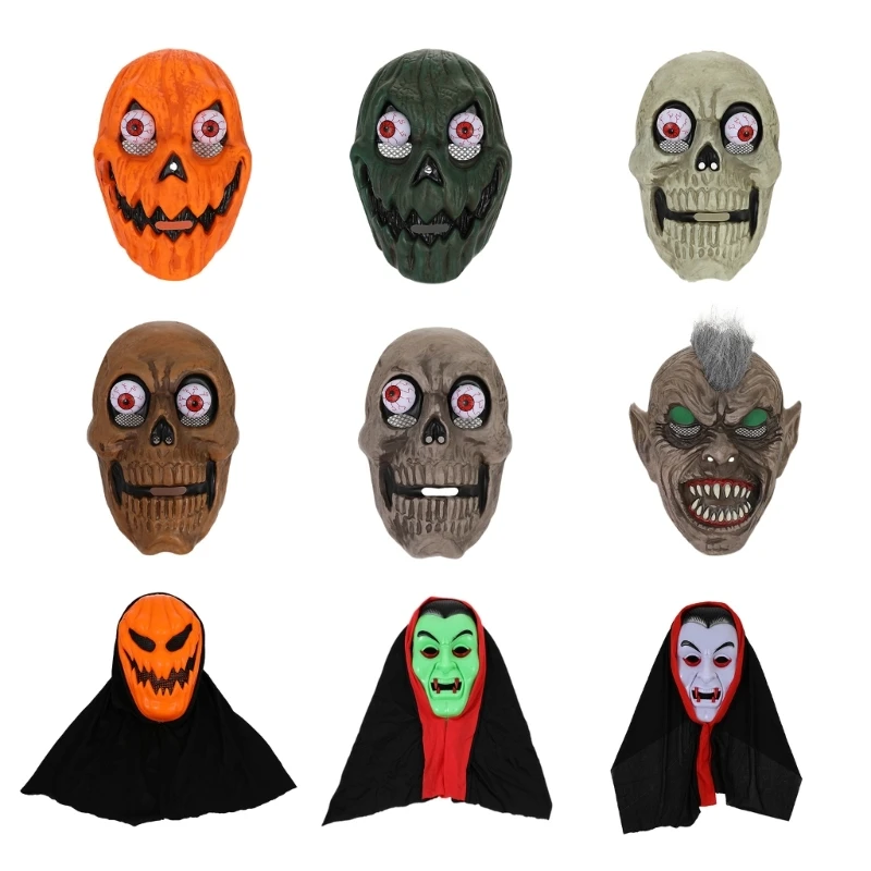 Masquerade Masks Carnivals Skull Masks Halloween Party Performances Fright Costumes Women Men Cosplay Masks Festival Scary Masks