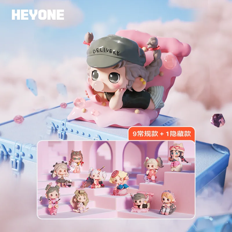 Heyone Blind Box Oona Pink Anniversary Trendy Art Toy Collectible Figure Doll Desktop Ornament Home Decoration Gift
