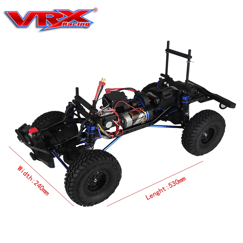 VRX Racing RC Crawler 1/10 Scale 4x4 Electric Powered RC car RH1052 Climbing Structure Model With 5 Channels 2.4GHz Radio RTR