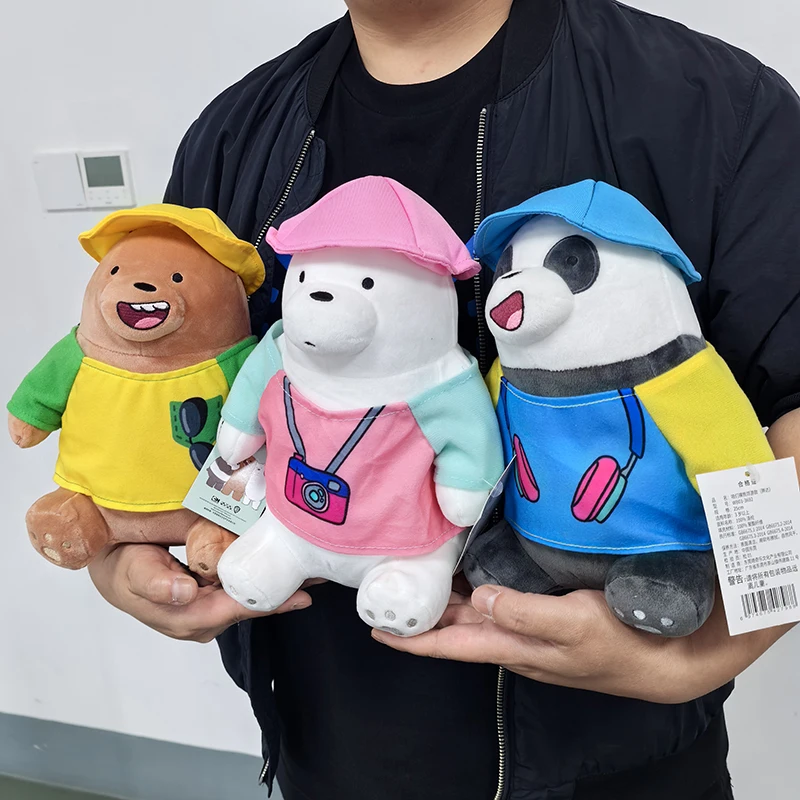 오리지널 6 시리즈 위 베어 베어 플러시 토이 크리스마스 생일 졸업 필드 트립 스키 디자인 소프트 인형 플러시