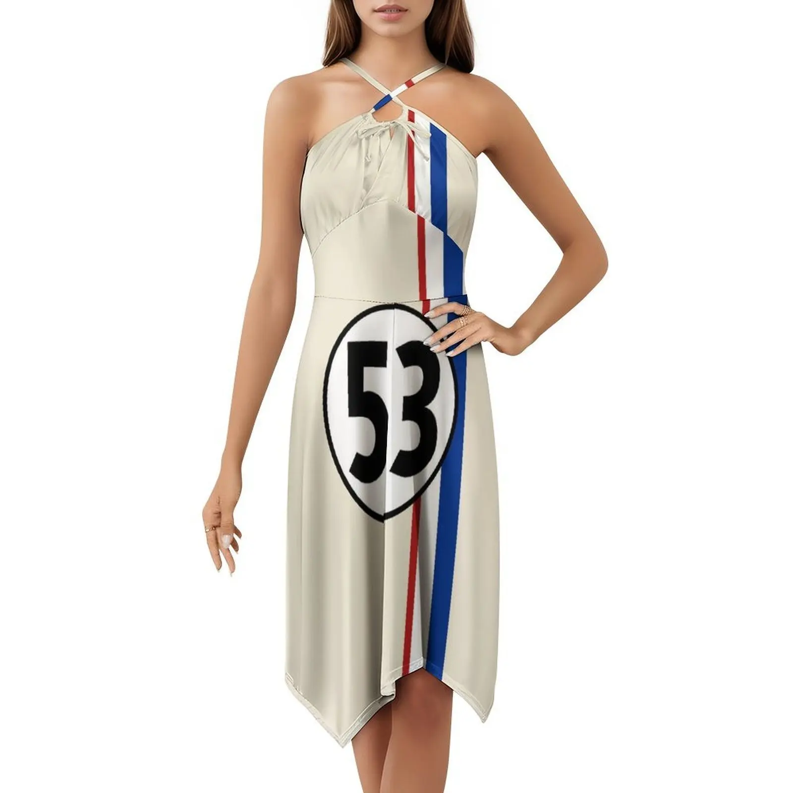 

The Love Bug Boho Chic Dress Elegant Fashion Beach Wedding Party Gown Herbie Bug Classic Car Race Fast Dress For Girls