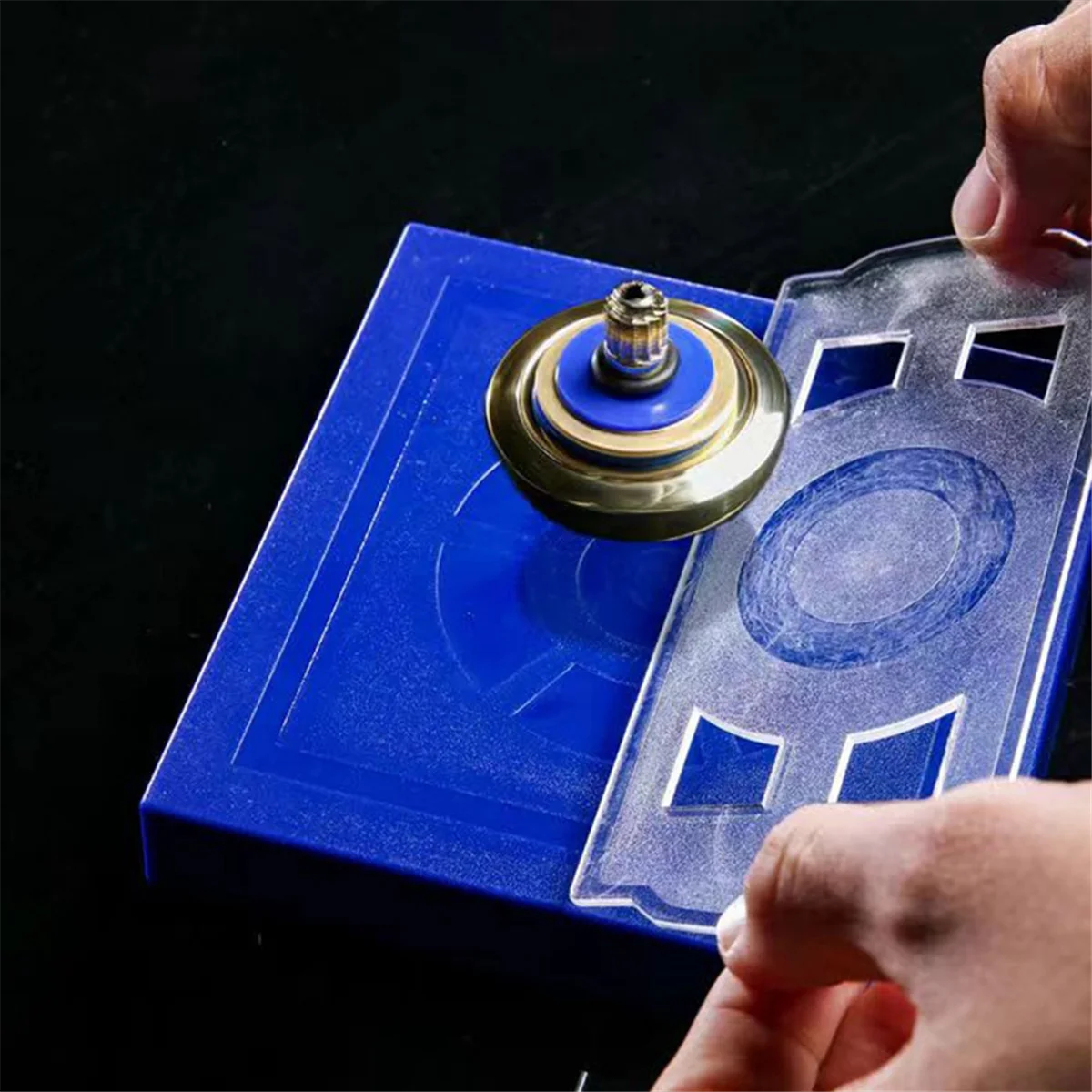 Beauty Magic UFO Levitation Magnetic Floating Spinning Top Desktop Decompression Rotating Gyroscope Antistress Fidget Toys